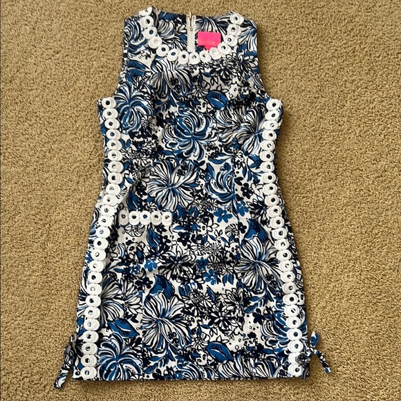 Lilly Pulitzer Dresses & Skirts - Lilly Pulitzer Blue and White Dress NWT Size 8